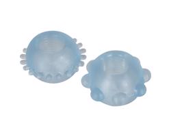 You2Toys - Duo krúžok na penis (priesvitná modrá)