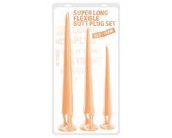 You2Toys - extra dlhý plug dildo set (3ks) - naturálny