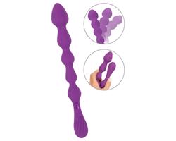 You2Toys - Flexibilný guličkový análny dildo - fialový