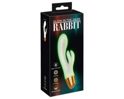 You2Toys Glow - Svietiaci vibrátor s klitorisovou rukoväťou (biely)