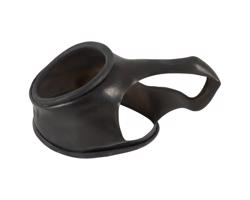 You2Toys - Latexový manžet na penis a semenníky - čierny