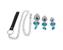 You2Toys - Sada análneho setu so striebornou pútkom