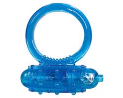 You2Toys - silikónový vibračný krúžok na penis (modrý)