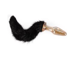 You2Toys - Sklenený anál plug s mačacím chvostom