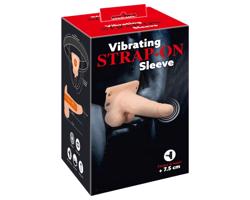 You2Toys Strap-on - dutý, pripínateľný vibrátor (prírodný)