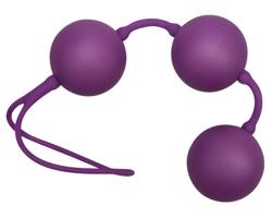 You2Toys - Zamatné fialové trojité venušine guličky