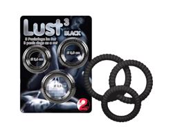 You2Toys - Žhavé trio čiernych krúžkov na penis