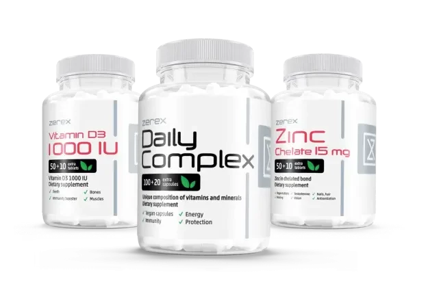 Zerex Vitamínový balíček 120 + 60 + 60 kapsúl