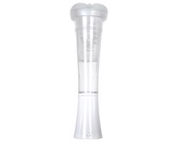 Zero Tolerance - akumulátorový vibračno-cicací masturbátor (priehľadný)