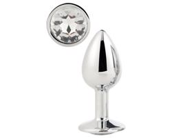 Žiarivá Láska - análny kolík (strieborný)